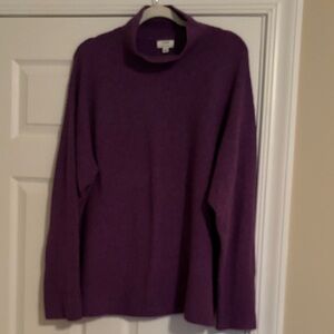 Beautiful Purple JCrew Mockneck Sweater